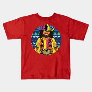 Macho Man Christmas Kids T-Shirt